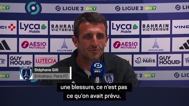 1ère j. - Gilli : “Une défaite, un rouge, une blessure, pas ce qu’on avait prévu...”