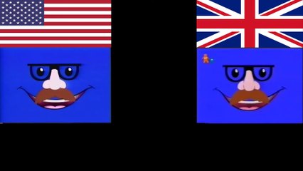 Face Wears a Disguise (US English vs. UK English) [Side-by-Side]