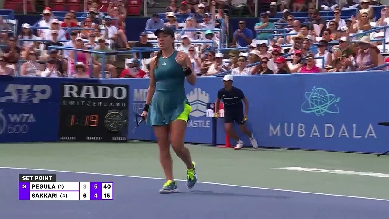 Sakkari ends semi-final losing streak to take down Pegula in Washington