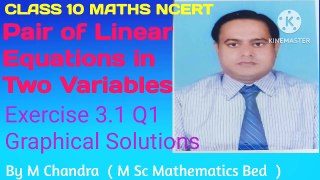 Class 10 Maths NCERT Exercise 3.1 Q1 | Pair of Linear Equations in Two Variables Exercise 3.1 Q1| Class 10 Maths Exercise 3.1 Q1 | 10 Maths Ex3.1 Q1 | 10 Maths Ex 3.1 Q1 Graphical Solutions |