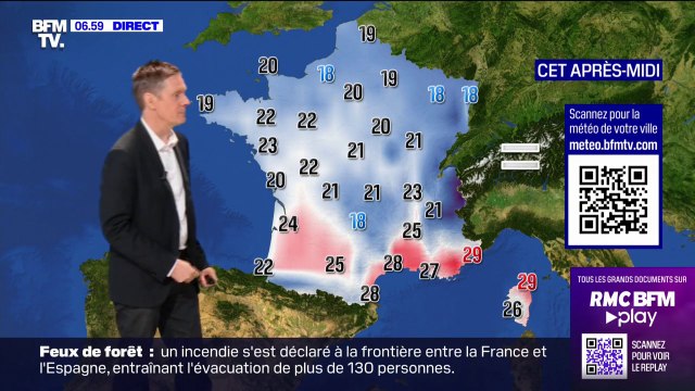 Des averses dans le Nord-Est et des températures comprises entre 16°C et 29°C... La météo de ce dimanche 6 août