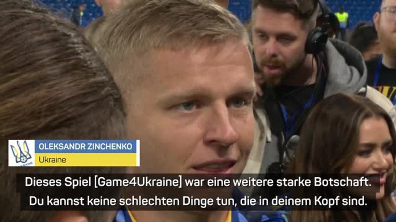 Zinchenko: 'Bin stolz Ukrainer zu sein'