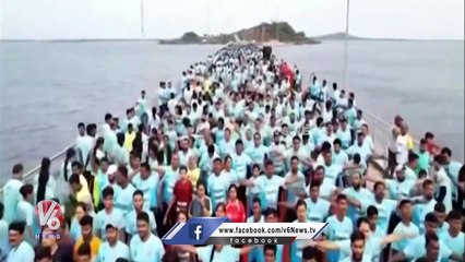 Minister Harish Rao Exercise  At Siddipet Half Marathon 2023 _ V6 News