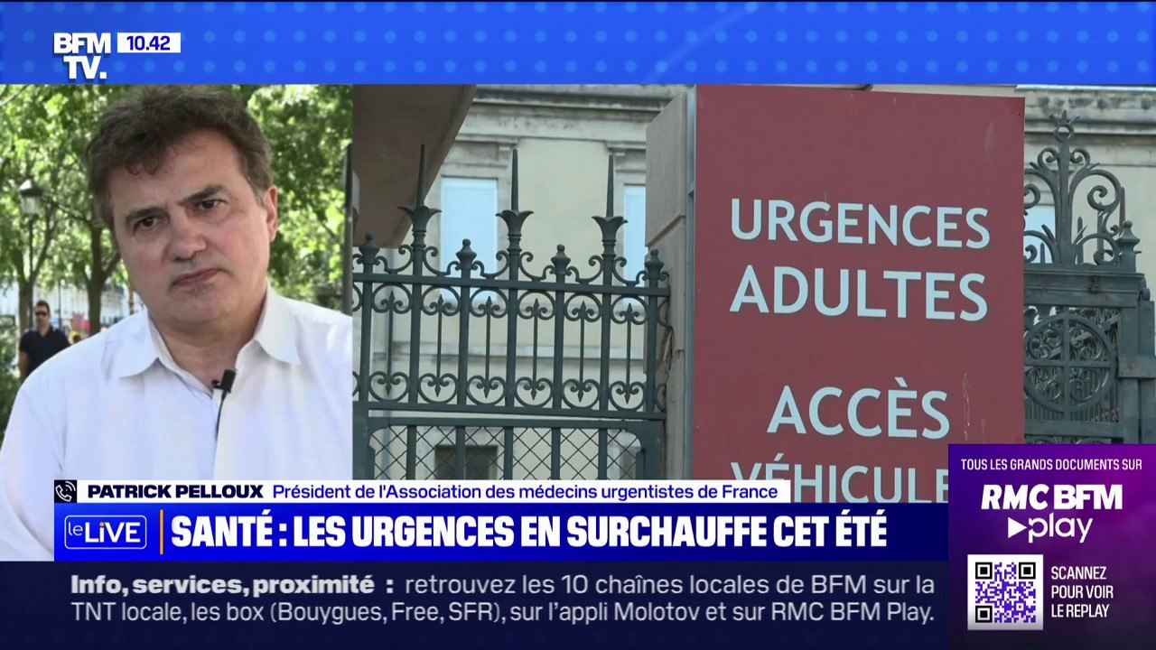Désengorgement des urgences: "Toutes les mesures prises n'ont pas été bonnes" affirme Patrick Pelloux (association médecins urgentistes de France)