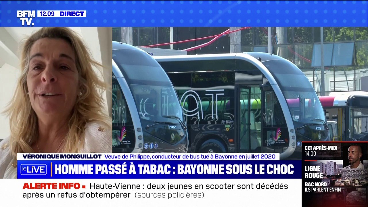 Violences pendant les fêtes: "Je suis choquée, Bayonne est choquée" confie Véronique Monguillot, veuve d'un conducteur de bus tué en 2020 pendant les ferias