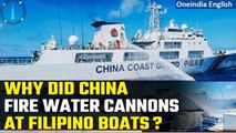 South China Sea: Philippines accuses China of firing water cannons at its ships | Oneindia News