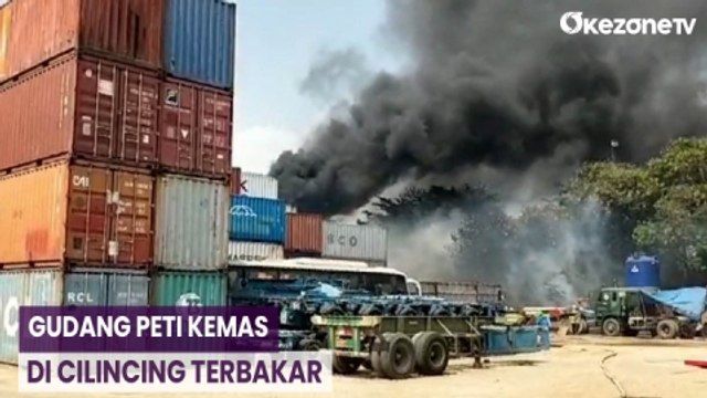 Gudang Peti Kemas di Cilincing Terbakar, Terjadi Ledakan-Ledakan saat Proses Pemadaman