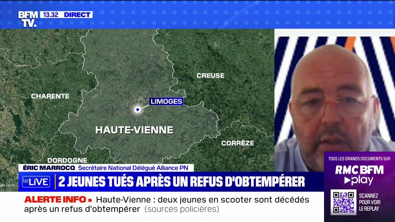 Deux jeunes âgés de 16 et 23 ans sont morts après un refus d'obtempérer à Limoges, en Haute-Vienne