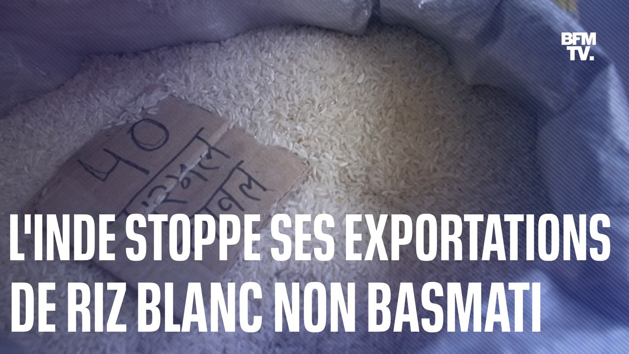 L'Inde décide de stopper ses exportations de riz blanc non basmati