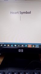 Heart Symbol in MS Word Techshahin24