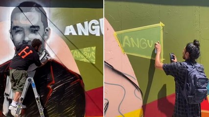 Angus Cloud mural created by star’s friends and artist in touching tribute