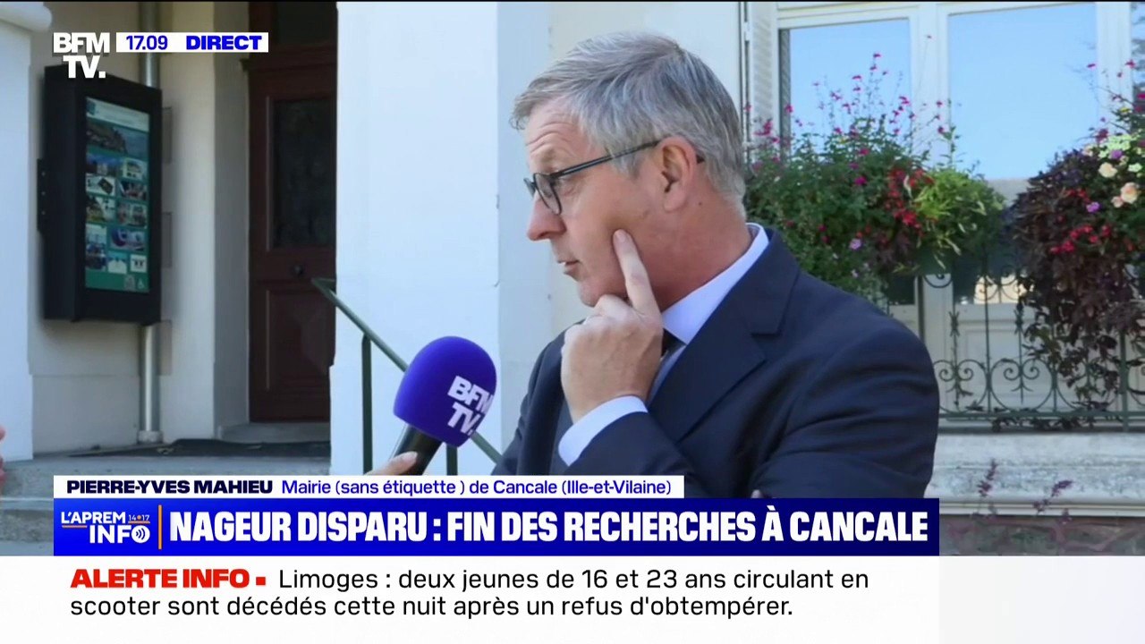 Nageur disparu à Cancale: "La famille est dans une situation d'angoisse totale", affirme le maire Pierre-Yves Mahieu
