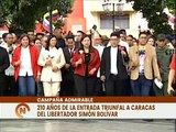 Homenaje a Bolívar: 210 años de su entrada triunfal en Caracas