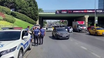 Скачать видео: Maltepe E-5'te bastonuyla yolun karşısına geçmek isterken canından oldu