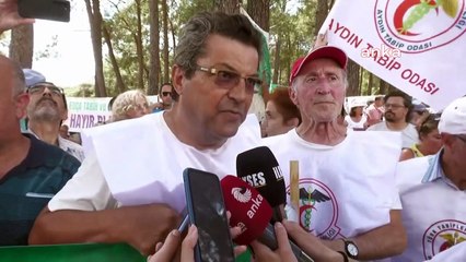 Muğla'da YK Enerji'nin maden sahası genişletme planına karşı protesto düzenlendi