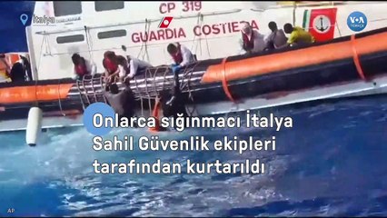 Onlarca sığınmacı İtalya sahil güvenlik ekipleri tarafından kurtarıldı