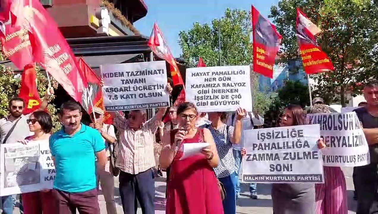 HKP'den zam protestosu: AKP; işsizlik, pahalılık, zam, zulüm demektir