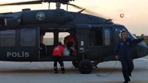 Van'da hamile kadın Skorsky helikopterle hastaneye ulaştırıldı