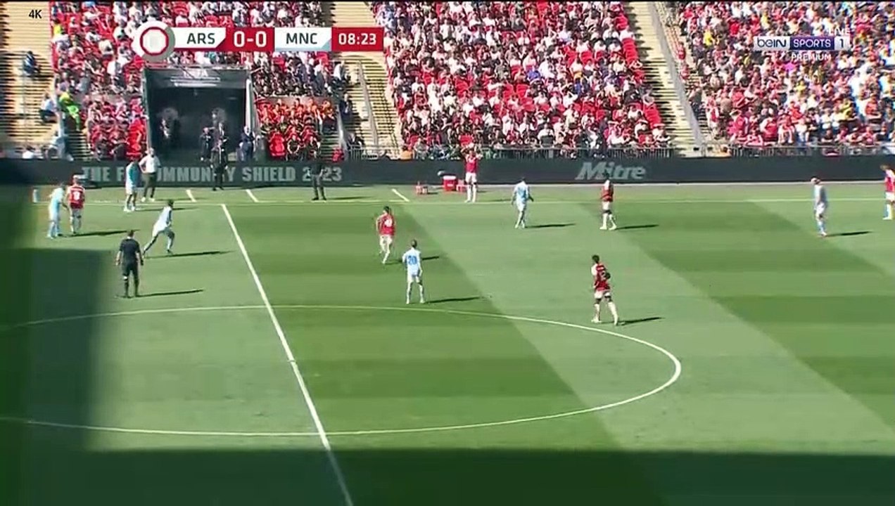 مباراة مانشستر سيتي ضد أرسنال - كأس الدرع الخيرية 2023 - الشوط الأول