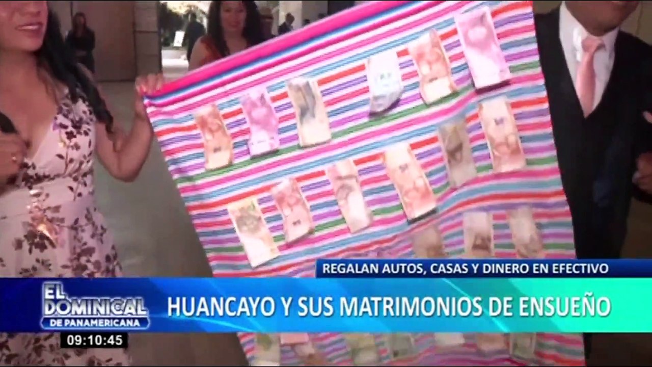 Bodas en Huancayo: pareja recibe camioneta nueva, más 120 mil soles y cajas llenas de dólares