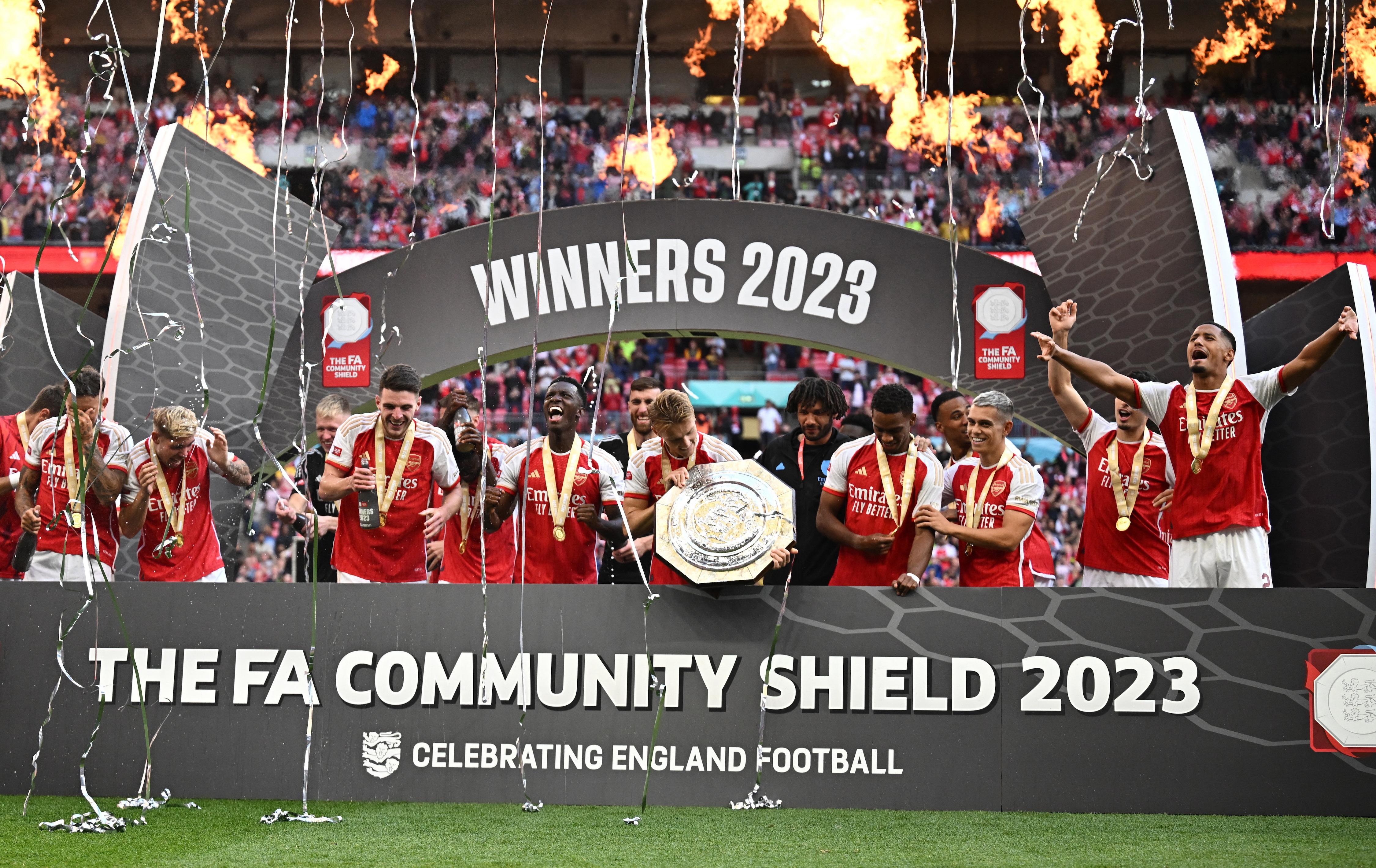 Arsenal win the Community Shield