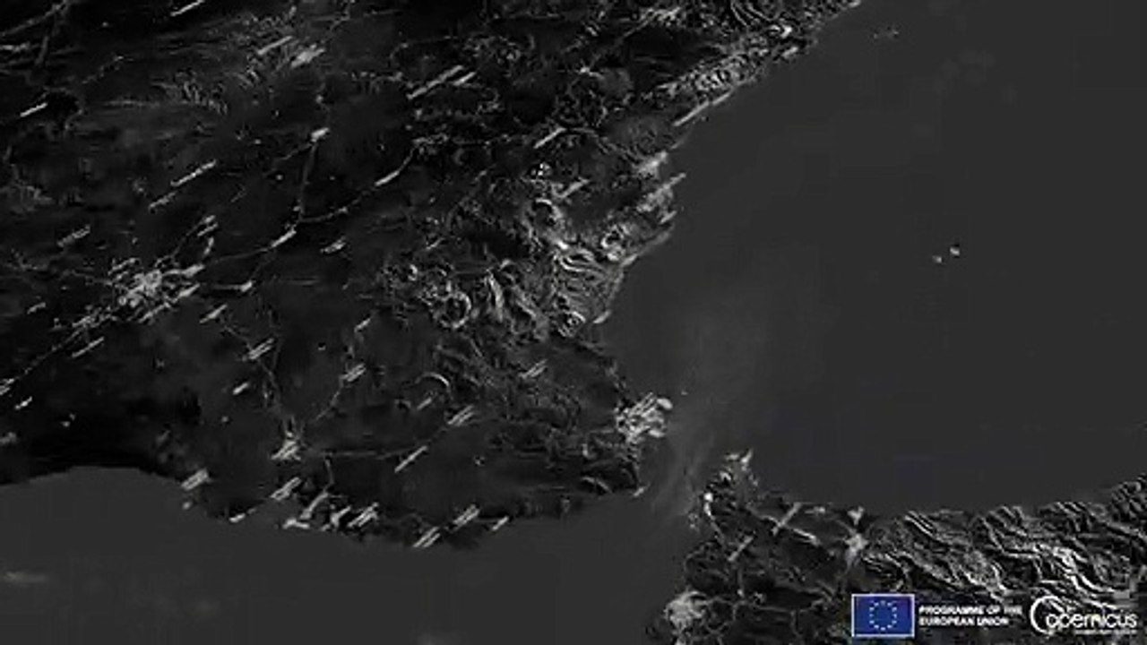 El tráfico marítimo en el Estrecho de Gibraltar de tres años en unos segundos