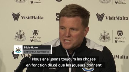 Newcastle - Howe : “Des signes prometteurs de la part de l’équipe”