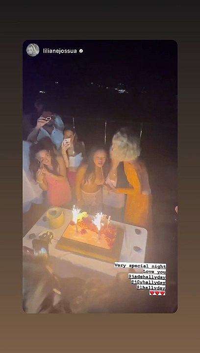 Fête d'anniversaire organisée au "Enjoy St-Barth" sur le thème de Barbie pour Jade et Joy Hallyday le 5 août 2023.