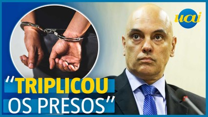 Moraes critica aumento de prisões por tráfico após Lei Antidrogas