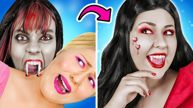 RELOOKING d'une Fille Soft à un Vampire riche et Populaire ‍♀️ Relooking Beauté par La La L'r