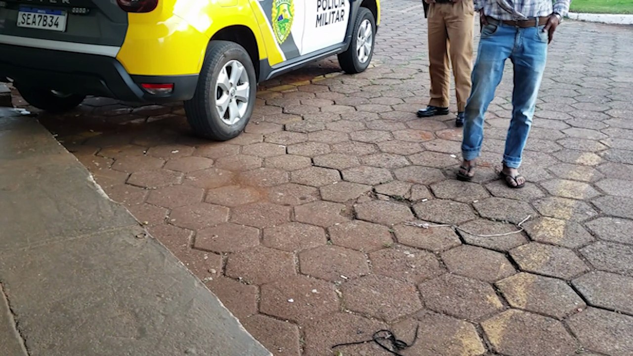 Com medo de apanhar do filho, idoso pede socorro à Polícia Militar