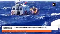 Dos muertos y 57 rescatados en el naufragio de un barco de inmigrantes