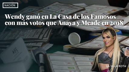 Wendy ganó en La Casa de los Famosos con más votos que Anaya y Meade en 2018