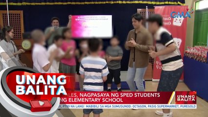 Jeric Gonzales, nagpasaya ng sped students sa Alabang Elementary School | UB