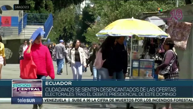 En Ecuador ciudadanos se sienten desencantados de las ofertas electorales