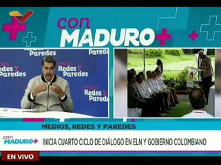 Pdte. Nicolás Maduro ratifica su apoyo a Colombia para construir la paz