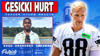 Mike Gesicki LEAVES Patriots Practice with ARM INJURY