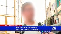 Barristas desatan balacera en SJM: daños materiales ascienden a S/2 000