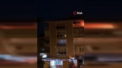 Ankara'da 4 Katlı Apartmanda Yangın Çıktı