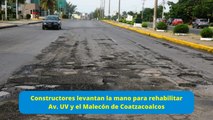Constructores quieren participar en obras de Coatzacoalcos