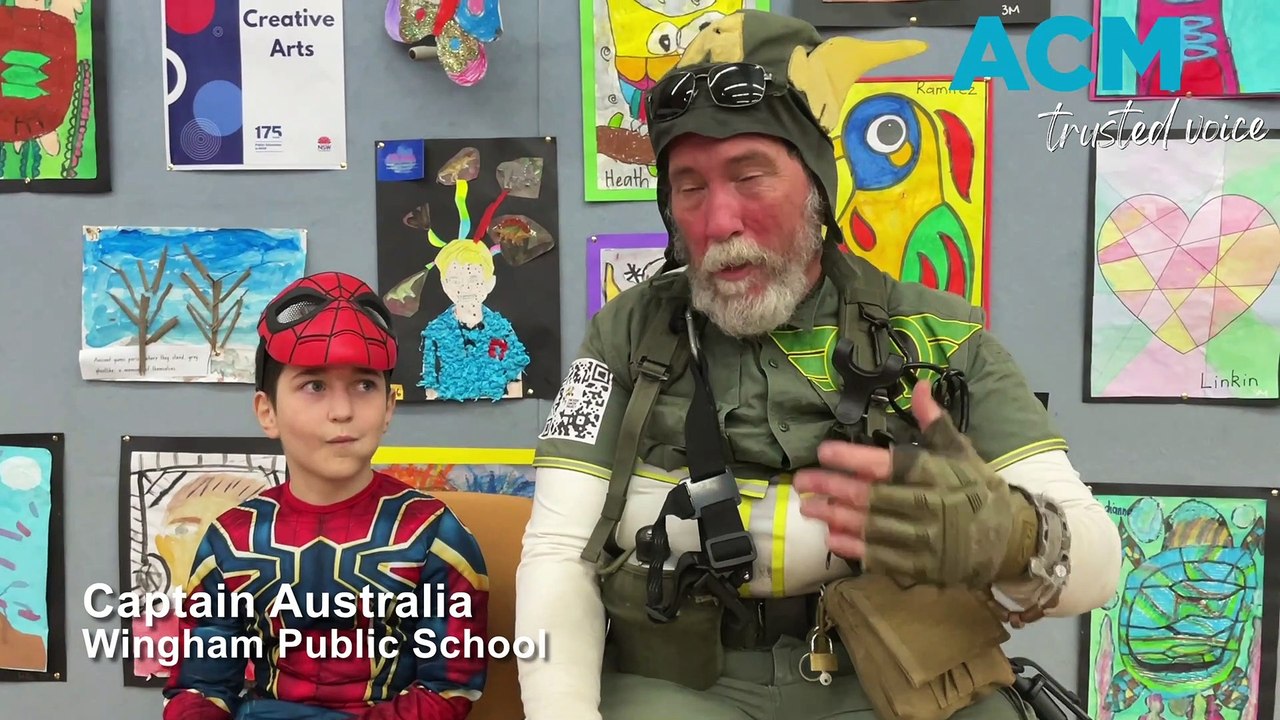 Captain Australia stops off at Wingham Public School, 14 August 2022 ...