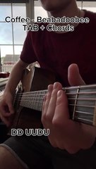 Coffee guitar chords tutorial