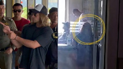 Imágenes del español Daniel Sancho en una comisaría de Tailandia