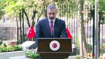 Dışişleri Bakanı Hakan Fidan Dışişleri Şehitliği'nde Şehitlerimizi Anma Törenine Katıldı