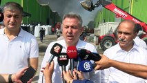 Adana Valisi Elban: Yangında can kaybı ya da yaralımız yok, etkilenen iş yeri sayısı ise 18