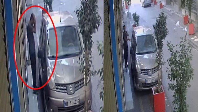 Saçını tarayıp keşif yaptı, camını kırdığı otomobilden para ve altın çaldı