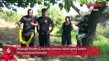 Genç kadın ölümle burun buruna! 'İmdat' çığlıklarını duyan telefona sarıldı