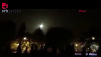 İstanbul'da gökyüzündeki ışık huzmesi merak konusu oldu