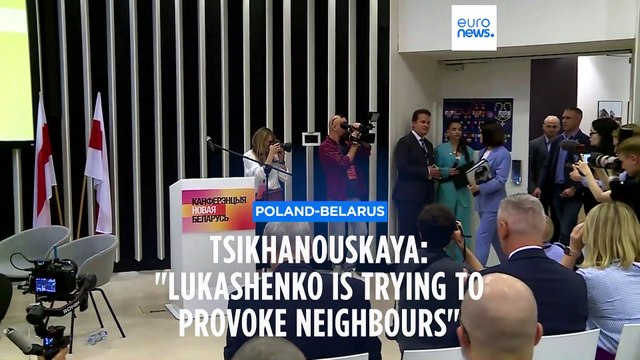 Belarus is trying to provoke neighbours, says exiled opposition leader