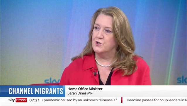 Housing migrants on Bibby Stockholm barge sends ‘forceful message’, says Home Office minister